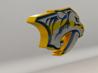 NHL Nashville Predators Team Logo 3D model