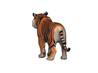 Tiger Low-poly 3D model 8