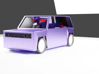 City pack Low-poly 3D model