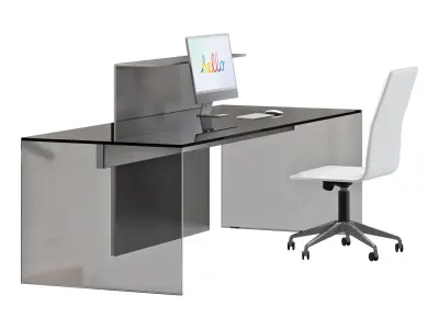 gallotti and radice air desk modesty 3D model