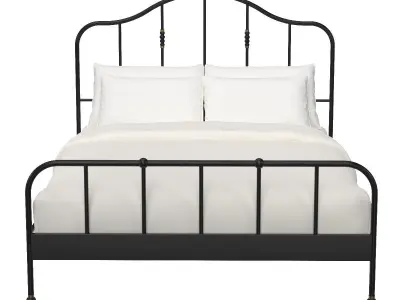 Ikea SAGSTUA Queen Bed Frame 3D model