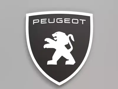 Peugeot logo 01 3D print model