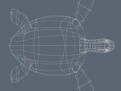 Turtle Sculpture 3D model