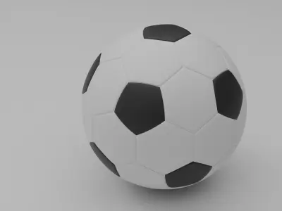 Simple Football Ball Free 3D model