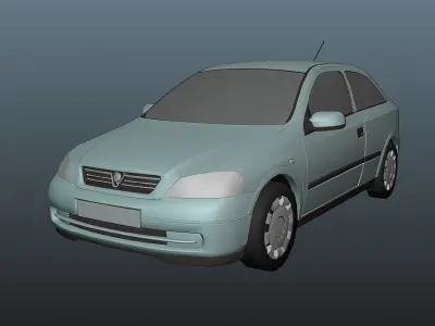 Opel Holden Chevrolet Vauxhall Astra G 1998 to 2004 Low-poly 3D model