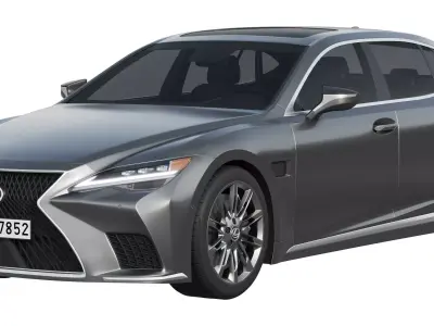 Lexus LS500h Hybrid 2022 3D model