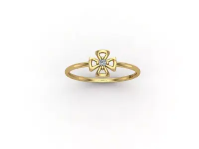 gold ring pint model 3d stl 3D print model 6