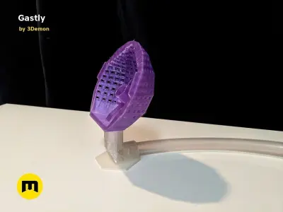 Gastly Low Poly Vapor Decoration 3D print model