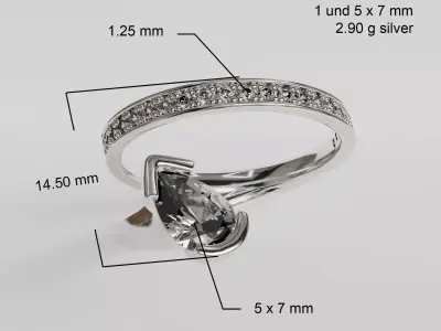 spiral ring 3D print model