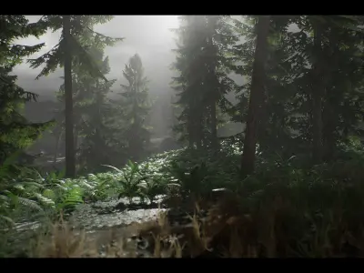 Realistic Forest Pack - UE4 3D model