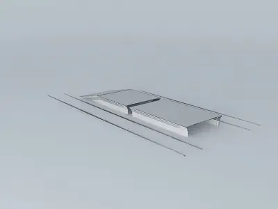 Eco Rail Platform Dummy Old Steam Days Free 3D model