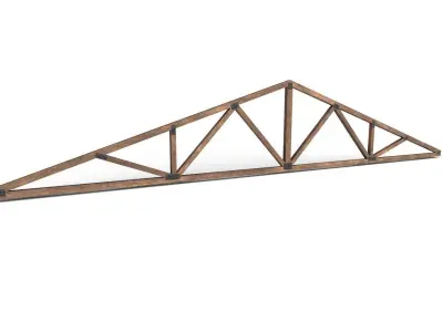 Wooden Trusses M08 Low-poly 3D model