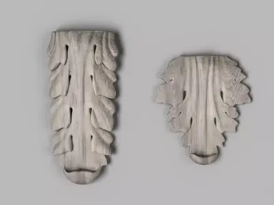 wood decor 3D model buy
