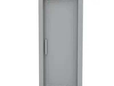 Wooden Door 02 model Low-poly 3D model