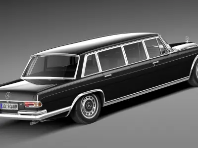 Mercedes-Benz 600 w100 Pullman 1963-1981 3D model