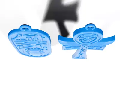 Egyptian pendants 5 3D print model