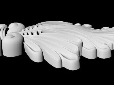 Central decor ornament for furniture 3D model 89