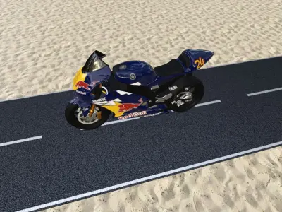 Yamaha m1 redbull 3D model