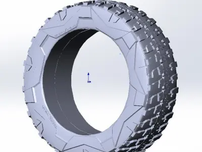 Tires Goodyear Tesla Cybertruck  3D print model