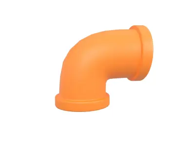 Pipe v8 005 Low-poly 3D model