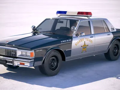 Chevrolet Caprice Police Car CG 1978 3D model