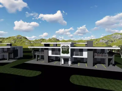 Guest Houses Low-poly 3D model