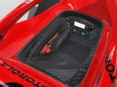 Formula 1 Concept Low-poly 3D model