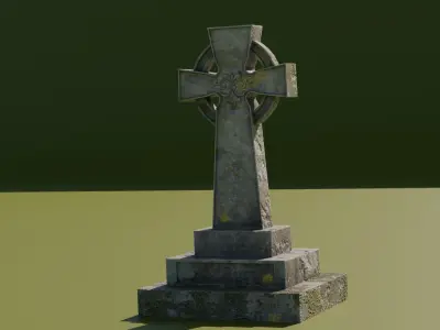 Gravestone Pack Free 3D model