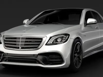 Mercedes AMG S 63 4MATIC W222 2018 3D model