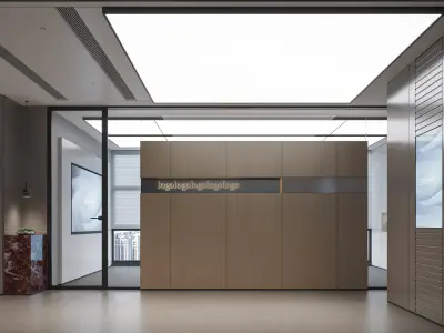 Comprehensive Office Interior Design 3D model