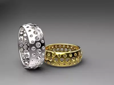 beautiful diamond ring design Low-poly 3D model
