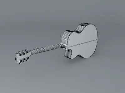 Jumbo style body Gibson acoustic guitar Free 3D model