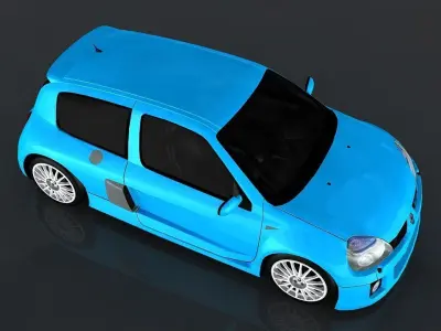 Renault Clio V6 Sport  Low-poly 3D model