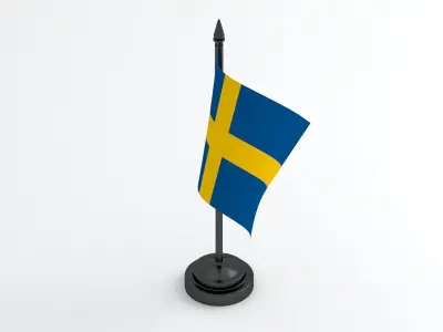 Table Flag Sweden 3D model