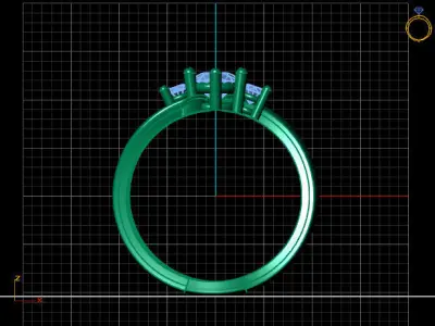 Women Ring 3DM Womens Ring 3d models 3D print model 3D print model 16
