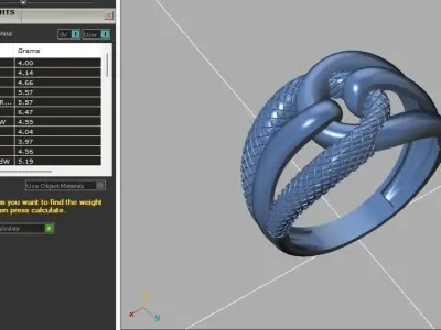 Fancy Womens Rings Plain Rings Ready STL 3DM Models Rings 3D print model 5
