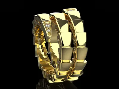 Serpent Ring 51515 3D print model