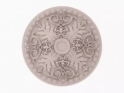 Classic Ceiling Medallion 38  3D model