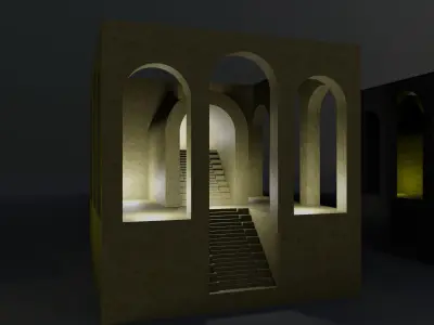 Miniature 3D Printing Structure Type-8 3D model