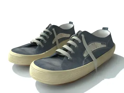 Old sneakers 3D model