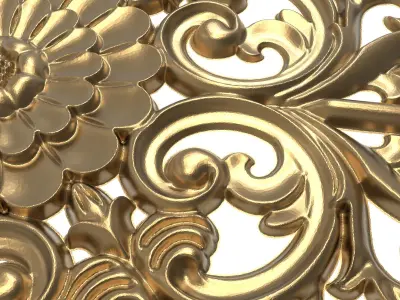  decorative pattern ready for 3D printing 3D model 206