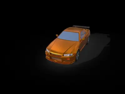 SKYLINE REPLICA Low-poly 3D model