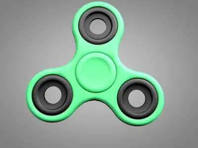 Fidget Spinner Low-poly 3D model