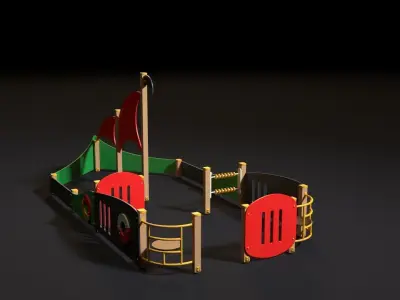 playground boat 3D model