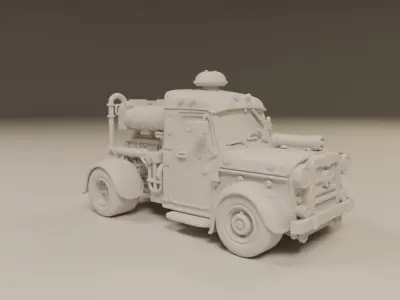 steampunk car 3D print model