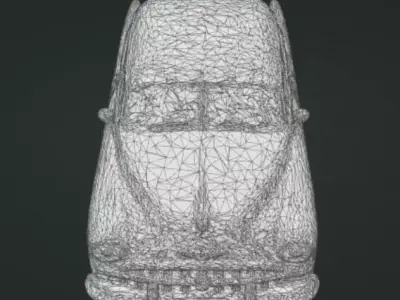 Classic Cuban Car 3D model