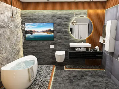 MODERN BATHROOM 3D model