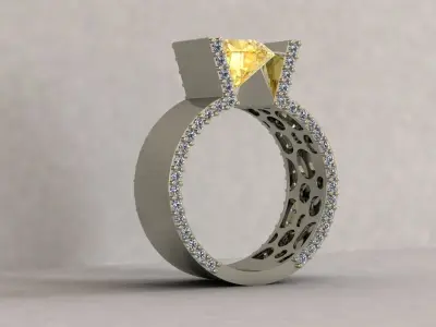 luxury ring 3D print model buy