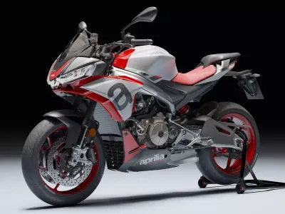 Aprilia Tuono 660 2021 Low-poly 3D model