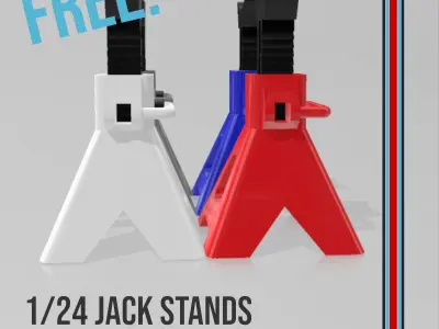 FREE Jack stands for dioramas Free 3D print model